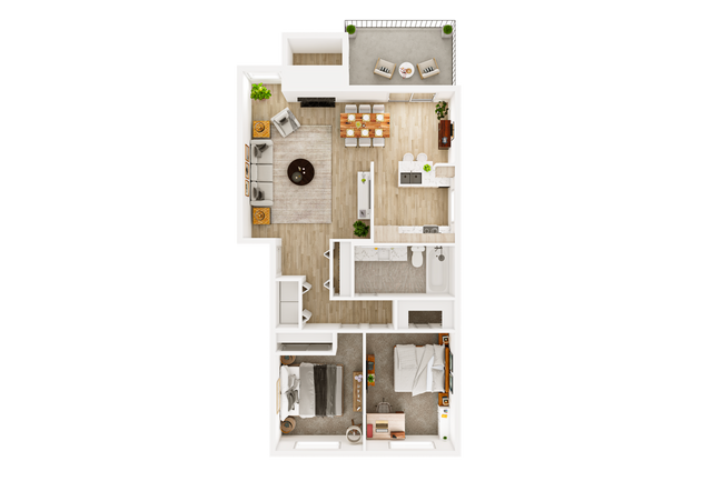 2x1 Falcon Renovated J-09 floor plan